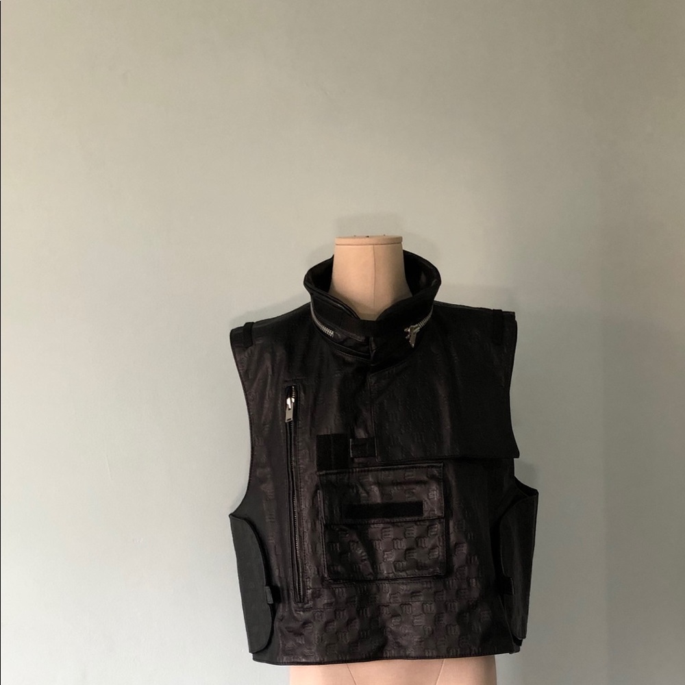 MISBHV monogram leather vest.